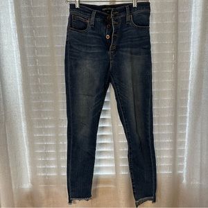 High Rise 5 Button Fly Skinny Jean